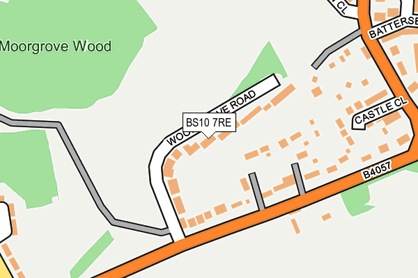 BS10 7RE map - OS OpenMap – Local (Ordnance Survey)