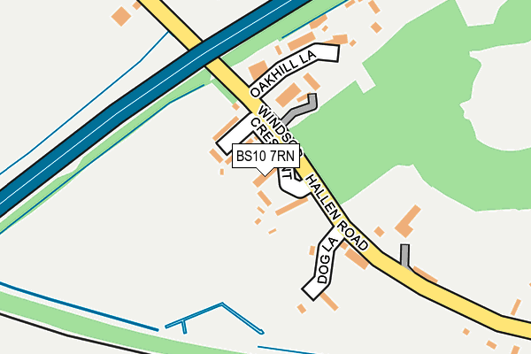 BS10 7RN map - OS OpenMap – Local (Ordnance Survey)
