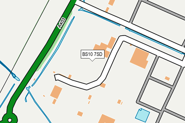 BS10 7SD map - OS OpenMap – Local (Ordnance Survey)