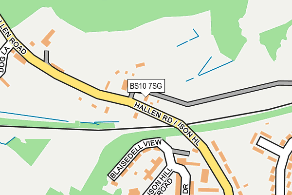 BS10 7SG map - OS OpenMap – Local (Ordnance Survey)