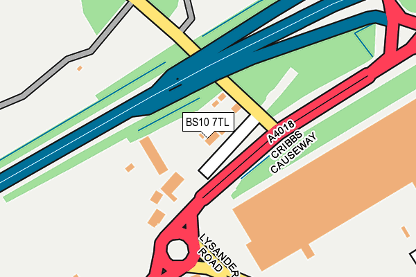 BS10 7TL map - OS OpenMap – Local (Ordnance Survey)