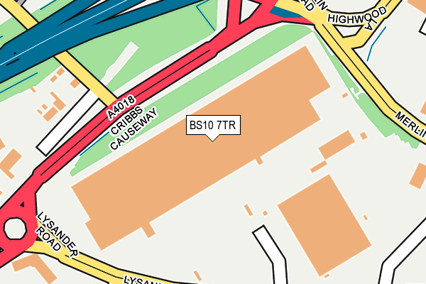 BS10 7TR map - OS OpenMap – Local (Ordnance Survey)