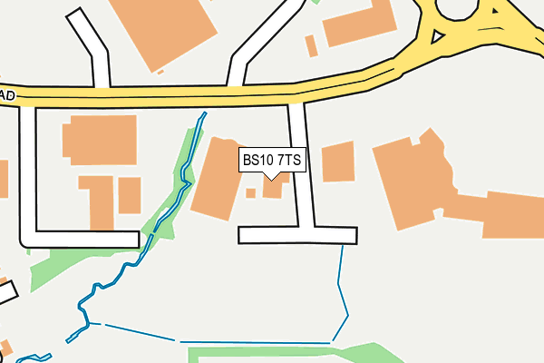 BS10 7TS map - OS OpenMap – Local (Ordnance Survey)