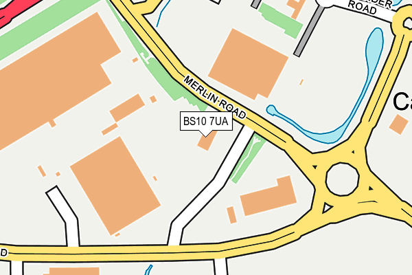 BS10 7UA map - OS OpenMap – Local (Ordnance Survey)