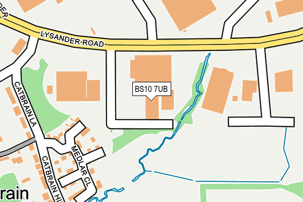 BS10 7UB map - OS OpenMap – Local (Ordnance Survey)