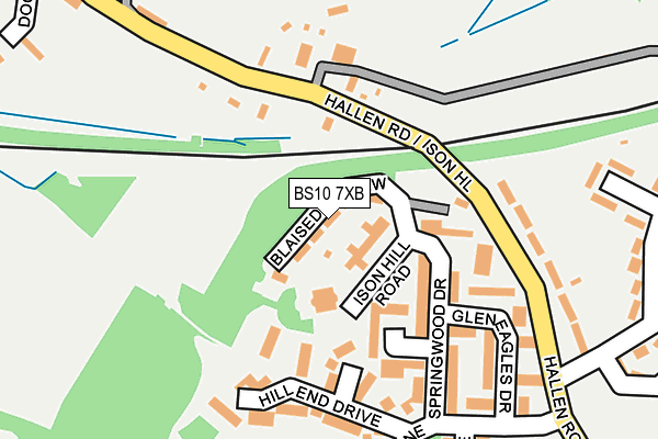 BS10 7XB map - OS OpenMap – Local (Ordnance Survey)