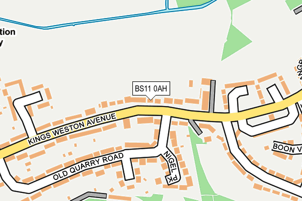 BS11 0AH map - OS OpenMap – Local (Ordnance Survey)