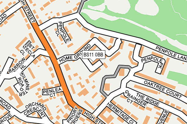 BS11 0BB map - OS OpenMap – Local (Ordnance Survey)