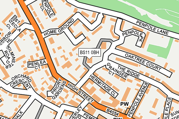 BS11 0BH map - OS OpenMap – Local (Ordnance Survey)