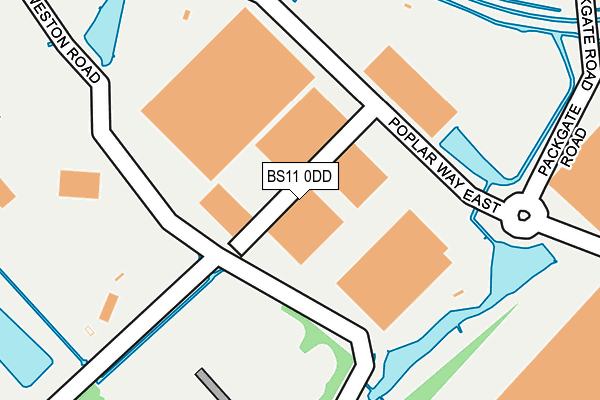 BS11 0DD map - OS OpenMap – Local (Ordnance Survey)