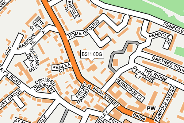 BS11 0DG map - OS OpenMap – Local (Ordnance Survey)