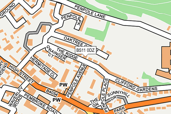BS11 0DZ map - OS OpenMap – Local (Ordnance Survey)