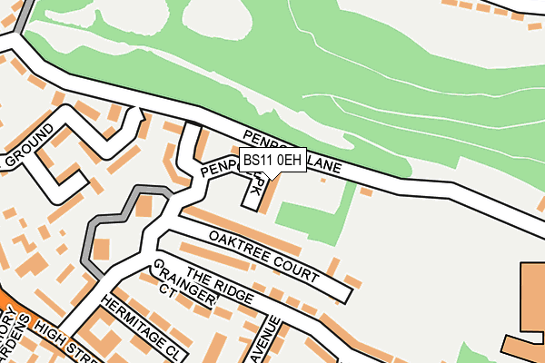 BS11 0EH map - OS OpenMap – Local (Ordnance Survey)