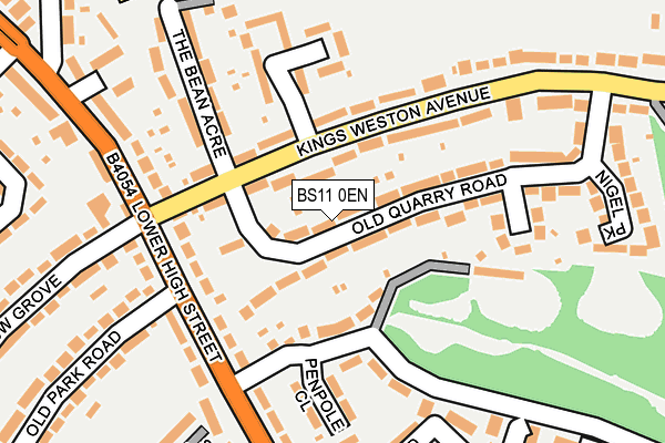 BS11 0EN map - OS OpenMap – Local (Ordnance Survey)