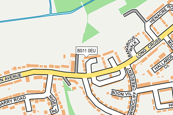 BS11 0EU map - OS OpenMap – Local (Ordnance Survey)