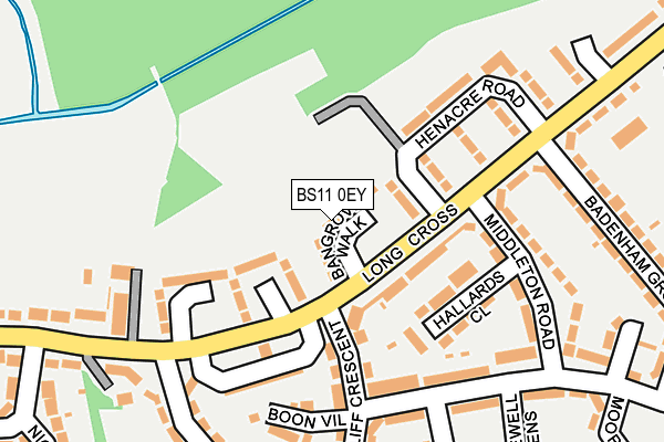 BS11 0EY map - OS OpenMap – Local (Ordnance Survey)