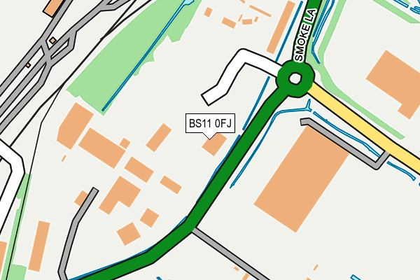 BS11 0FJ map - OS OpenMap – Local (Ordnance Survey)
