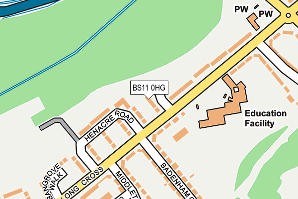 BS11 0HG map - OS OpenMap – Local (Ordnance Survey)