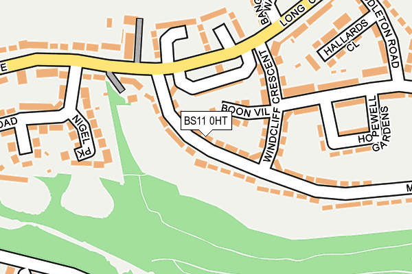 BS11 0HT map - OS OpenMap – Local (Ordnance Survey)