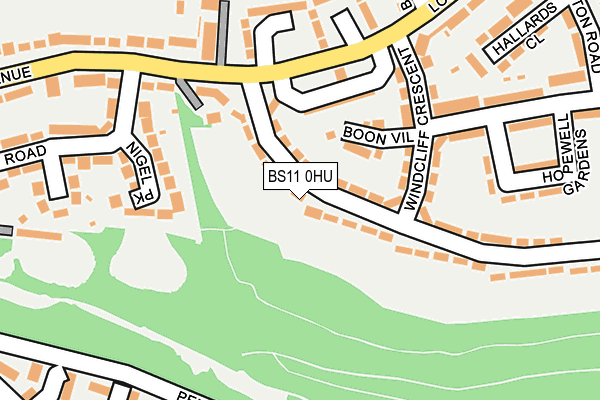 BS11 0HU map - OS OpenMap – Local (Ordnance Survey)