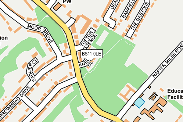 BS11 0LE map - OS OpenMap – Local (Ordnance Survey)