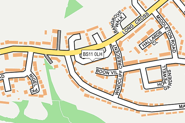 BS11 0LH map - OS OpenMap – Local (Ordnance Survey)