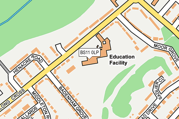 BS11 0LP map - OS OpenMap – Local (Ordnance Survey)