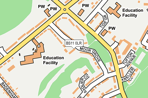 BS11 0LR map - OS OpenMap – Local (Ordnance Survey)