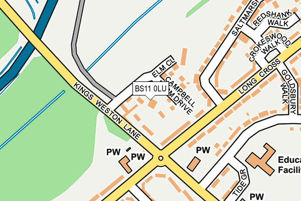 BS11 0LU map - OS OpenMap – Local (Ordnance Survey)