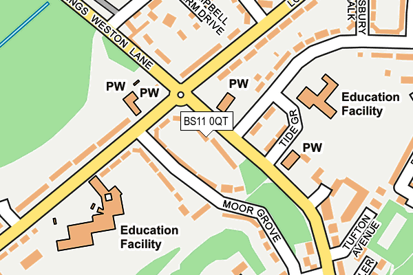 BS11 0QT map - OS OpenMap – Local (Ordnance Survey)