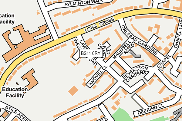 BS11 0RY map - OS OpenMap – Local (Ordnance Survey)