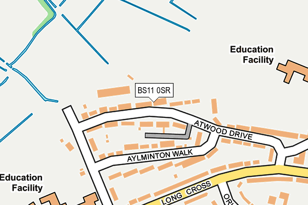 BS11 0SR map - OS OpenMap – Local (Ordnance Survey)