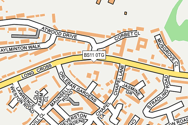 BS11 0TG map - OS OpenMap – Local (Ordnance Survey)