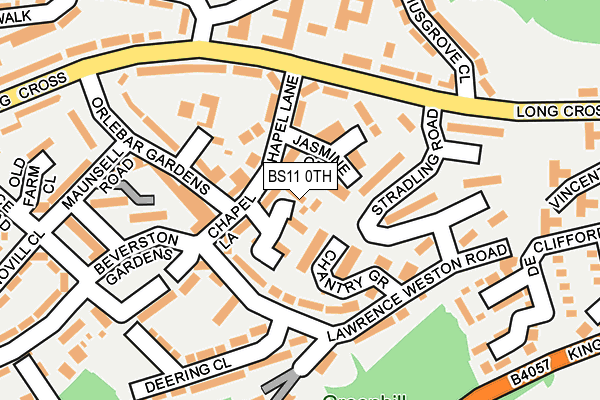 BS11 0TH map - OS OpenMap – Local (Ordnance Survey)