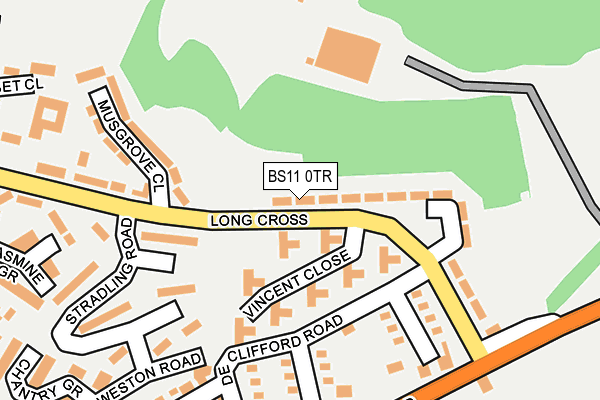 BS11 0TR map - OS OpenMap – Local (Ordnance Survey)