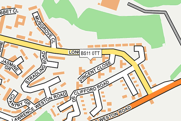 BS11 0TT map - OS OpenMap – Local (Ordnance Survey)