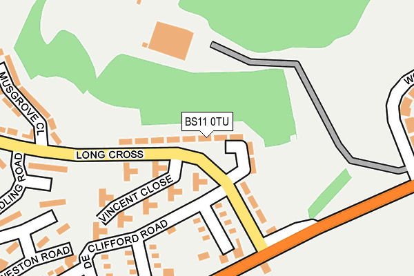 BS11 0TU map - OS OpenMap – Local (Ordnance Survey)