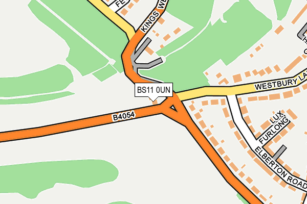 BS11 0UN map - OS OpenMap – Local (Ordnance Survey)