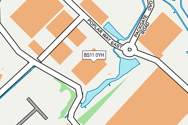 BS11 0YH map - OS OpenMap – Local (Ordnance Survey)