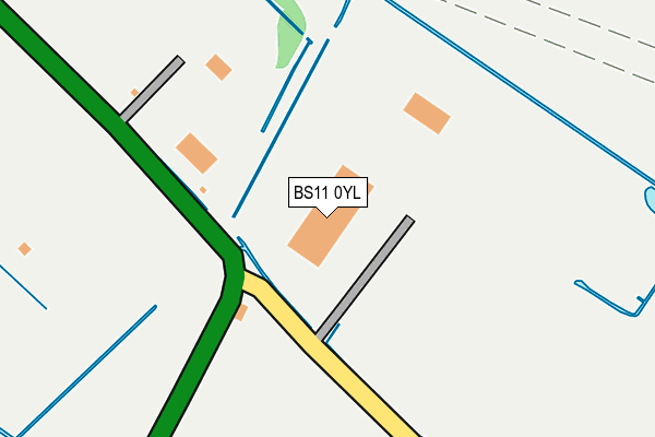 BS11 0YL map - OS OpenMap – Local (Ordnance Survey)