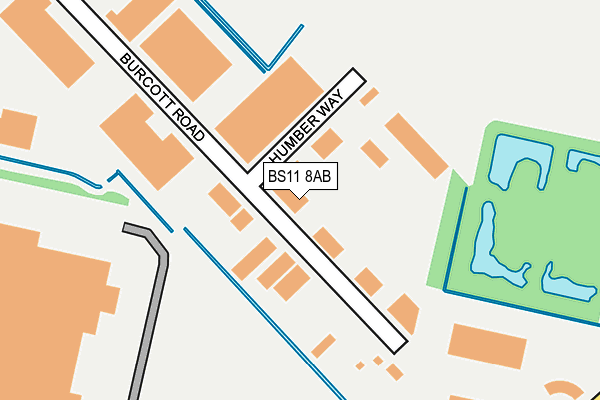 BS11 8AB map - OS OpenMap – Local (Ordnance Survey)