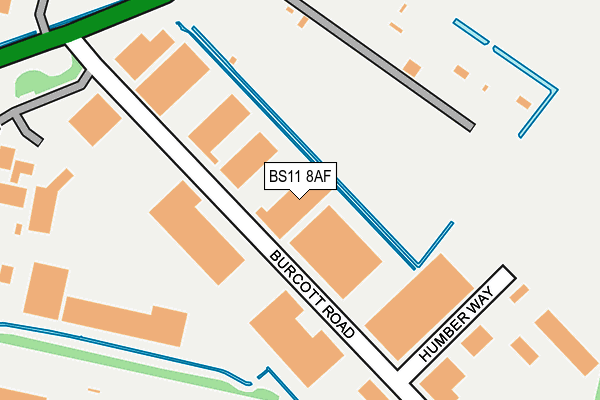 BS11 8AF map - OS OpenMap – Local (Ordnance Survey)