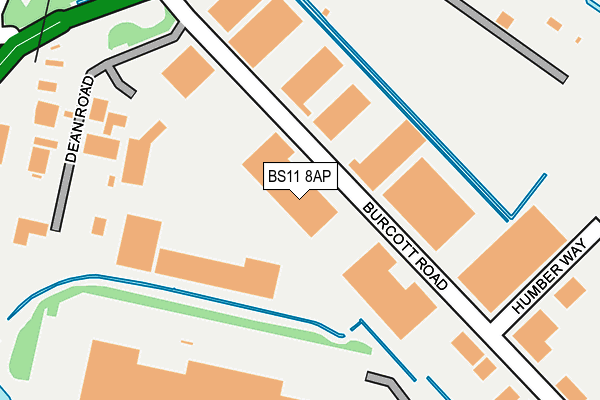 BS11 8AP map - OS OpenMap – Local (Ordnance Survey)