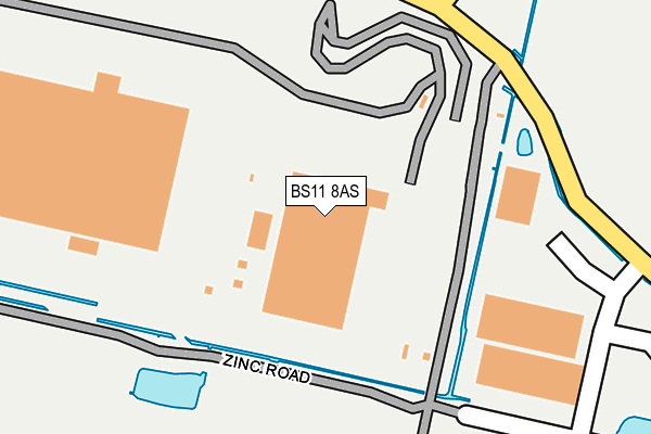 BS11 8AS map - OS OpenMap – Local (Ordnance Survey)