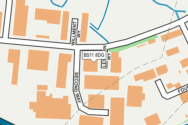 BS11 8DG map - OS OpenMap – Local (Ordnance Survey)