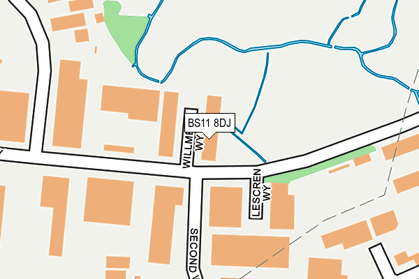 BS11 8DJ map - OS OpenMap – Local (Ordnance Survey)