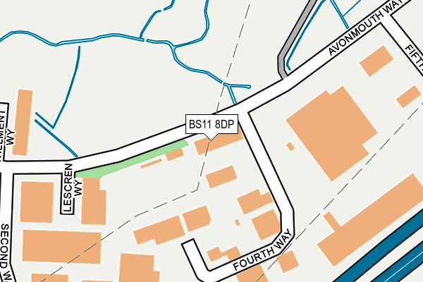 BS11 8DP map - OS OpenMap – Local (Ordnance Survey)