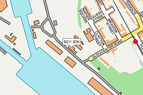 BS11 9DN map - OS OpenMap – Local (Ordnance Survey)
