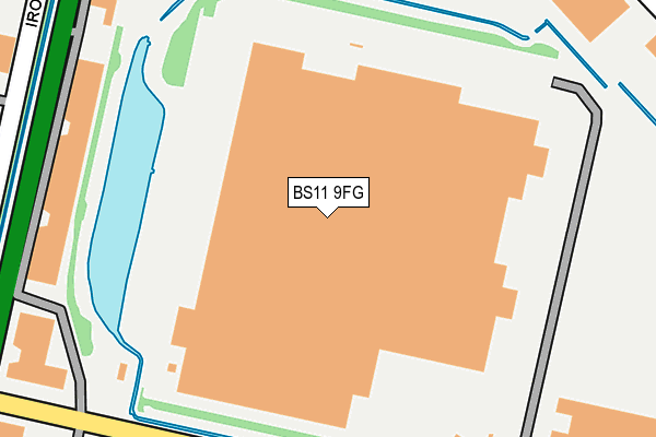 BS11 9FG map - OS OpenMap – Local (Ordnance Survey)