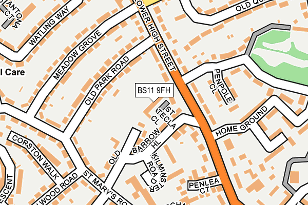 BS11 9FH map - OS OpenMap – Local (Ordnance Survey)